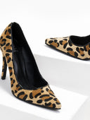 Γόβες μυτερές με print TFP - Leopard - thefashionproject.gr - TFP
