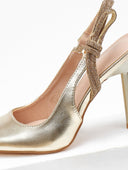 Γόβες μυτερές με στρας - Χρυσό - thefashionproject.gr - Ideal shoes