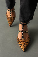Γόβες μυτερές με τρουκς και print TFP - Leopard - thefashionproject.gr - TFP