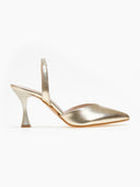 Γόβες μυτερές slingback TFP - Χρυσό - thefashionproject.gr - TFP