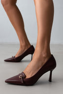 Γόβες μυτερές TFP - Burgundy - thefashionproject.gr - TFP
