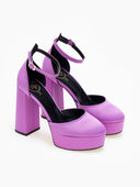 Γόβες σατέν με φιάπα TFP - Μωβ ανοιχτό - thefashionproject.gr - TFP
