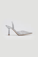 Γόβες slibgback με διαφάνεια ERYNN - Ασημί - thefashionproject.gr - ERYNN