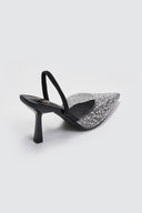 Γόβες slibgback με διαφάνεια ERYNN - Μαύρο - thefashionproject.gr - ERYNN