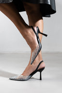 Γόβες slibgback με διαφάνεια ERYNN - Μαύρο - thefashionproject.gr - ERYNN