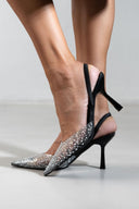 Γόβες slibgback με διαφάνεια ERYNN - Μαύρο - thefashionproject.gr - ERYNN