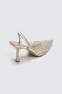 Γόβες slibgback με διαφάνεια ERYNN - Χρυσό - thefashionproject.gr - ERYNN