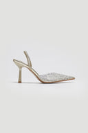Γόβες slibgback με διαφάνεια ERYNN - Χρυσό - thefashionproject.gr - ERYNN