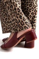 Γόβες Slingback ERYNN - Burgundy - thefashionproject.gr - ERYNN