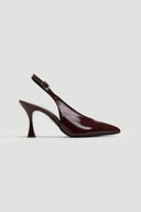 Γόβες Slingback λουστρίνι Tfp - Burgundy - thefashionproject.gr - TFP