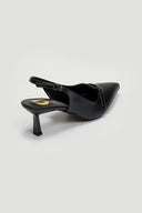 Γόβες slingback μυτερές με ζωνάκι TFP - Μαύρο - thefashionproject.gr - TFP