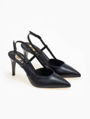 Γόβες slingback μυτερές TFP - Μαύρο - thefashionproject.gr - TFP