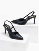 Γόβες slingback μυτερές TFP - Μαύρο - thefashionproject.gr - TFP