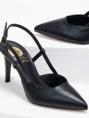 Γόβες slingback μυτερές TFP - Μαύρο - thefashionproject.gr - TFP