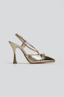 Γόβες slingback μυτερές TFP - Χρυσό - thefashionproject.gr - TFP