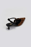 Γόβες slingback suede t - strap TFP - Leopard - thefashionproject.gr - TFP