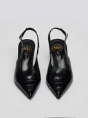 Γόβες κροκό μυτερές slingback  TFP