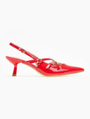 Γόβες λουστρίνι μυτερές slingback Erynn