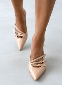 Γόβες λουστρίνι μυτερές slingback Erynn