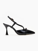 Γόβες λουστρίνι slingback μυτερές TFP