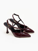 Γόβες λουστρίνι slingback μυτερές TFP