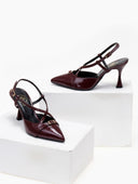 Γόβες λουστρίνι slingback μυτερές TFP