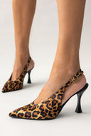 Γόβες μυτερές σατέν slingback  TFP