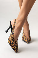 Γόβες μυτερές σατέν slingback  TFP