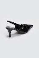 Γόβες μυτερές slingback λουστρίνι TFP