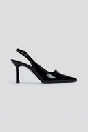 Γόβες μυτερές slingback λουστρίνι TFP