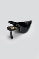 Γόβες μυτερές slingback λουστρίνι TFP