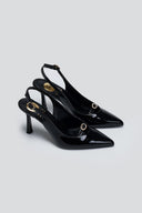 Γόβες μυτερές slingback λουστρίνι TFP