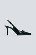 Γόβες μυτερές slingback λουστρίνι TFP