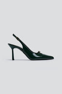 Γόβες μυτερές slingback λουστρίνι TFP