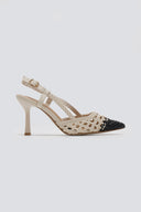 Γόβες μυτερές slingback με πλεκτό σχέδιο ERYNN