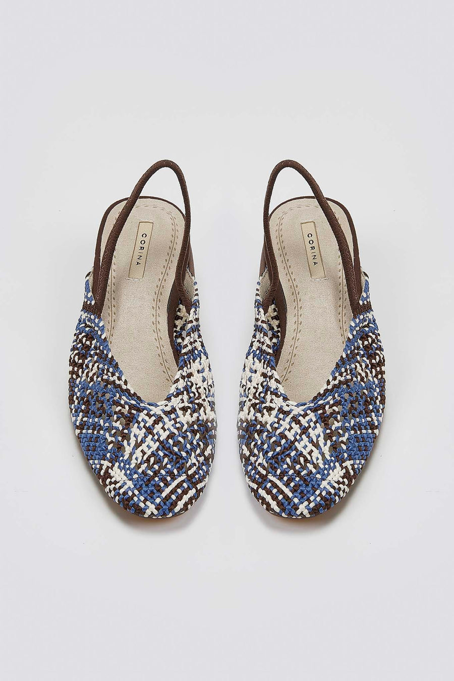 Γόβες slingback με πλεκτό σχέδιο CORINA