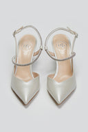Γόβες slingback μυτερές με στρας TFP 