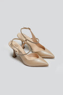 Γόβες slingback μυτερές με στρας TFP 