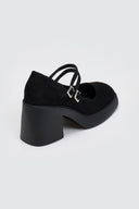 Γόβες suede Mary Jane με διπλή μπαρέτα