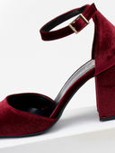 Γόβες με μπαρέτα velvet TFP