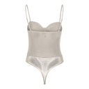 Κορμάκι με διαφάνεια Vero Moda 10295689 - Μπεζ - thefashionproject.gr - VERO MODA