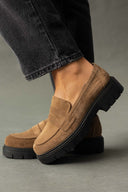 Loafers από δέρμα καστόρι Estil