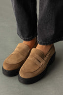 Loafers από δέρμα καστόρι Estil