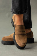 Loafers από δέρμα καστόρι Estil
