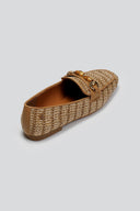 Loafers από ψάθα με πλεκτό σχέδιο Xti 143802