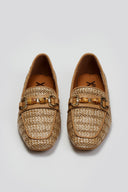 Loafers από ψάθα με πλεκτό σχέδιο Xti 143802