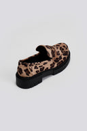Loafers chunky από συνθετικό ponyskin με print Estil