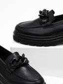 Loafers chunky δερμάτινα Ragazza 0186 - Μαύρο - thefashionproject.gr - RAGAZZA