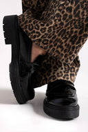 Loafers chunky λουστρίνι Estil - Μαύρο - thefashionproject.gr - Estil