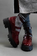 Loafers chunky λουστρίνι TFP - Burgundy - thefashionproject.gr - TFP